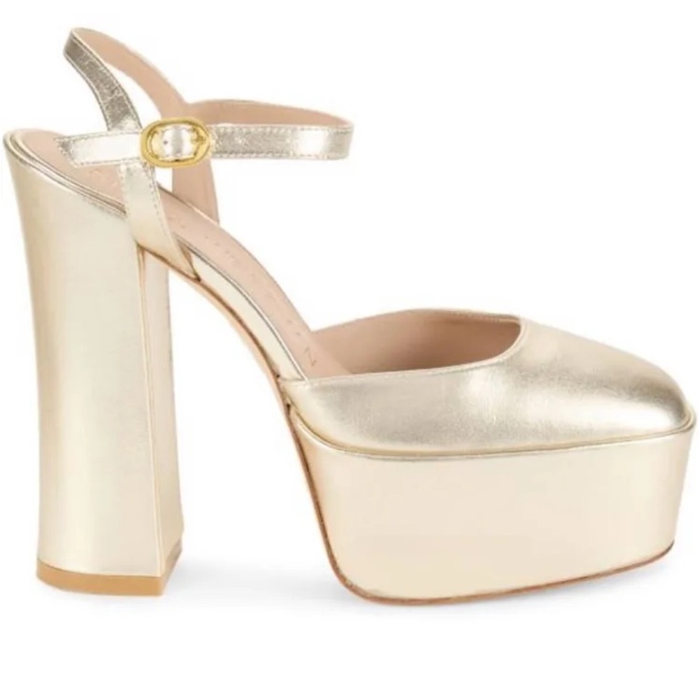 NWT STUART WEITZMAN Sky High 145 Ankle Strap Platform Pump Women’s Size US 7.5